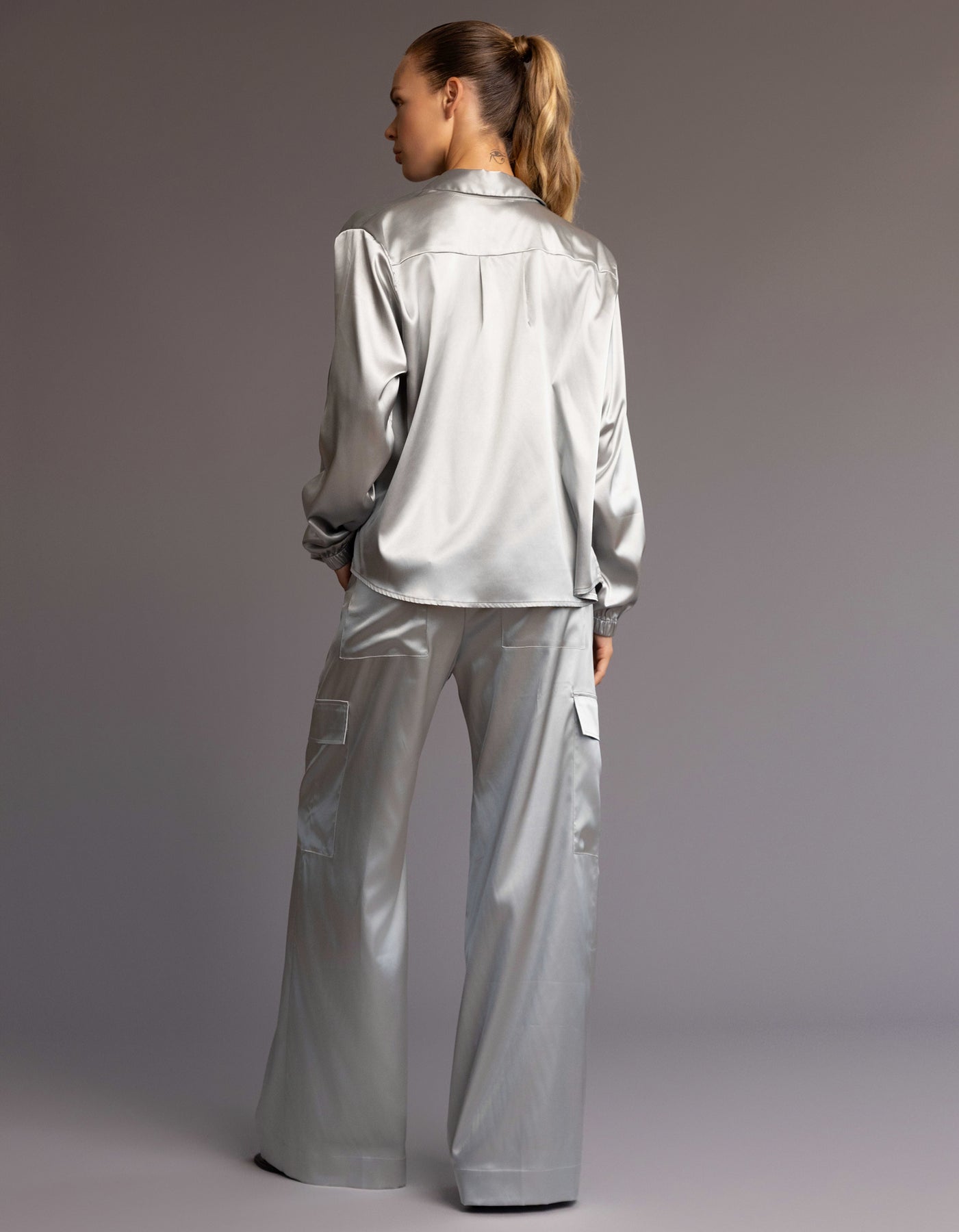 Heroine Sport SATIN CARGO PANTS