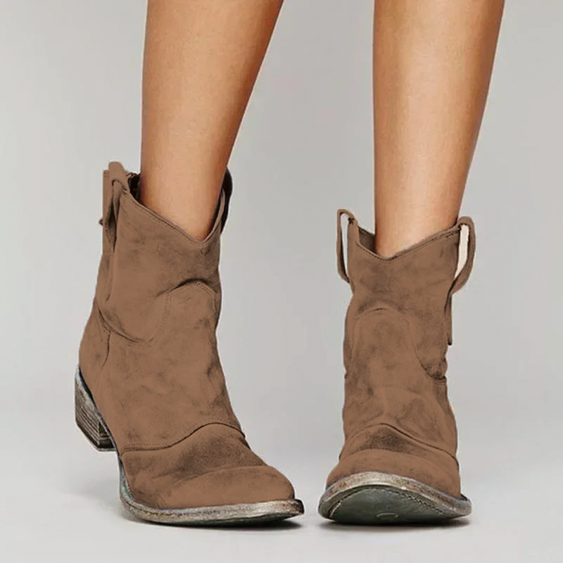 Harper & Lane Zoe - Western Ankle Boots