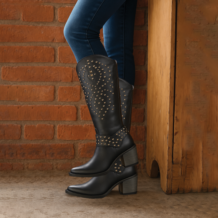 Harper & Lane Mary - Western Knee-High Boots