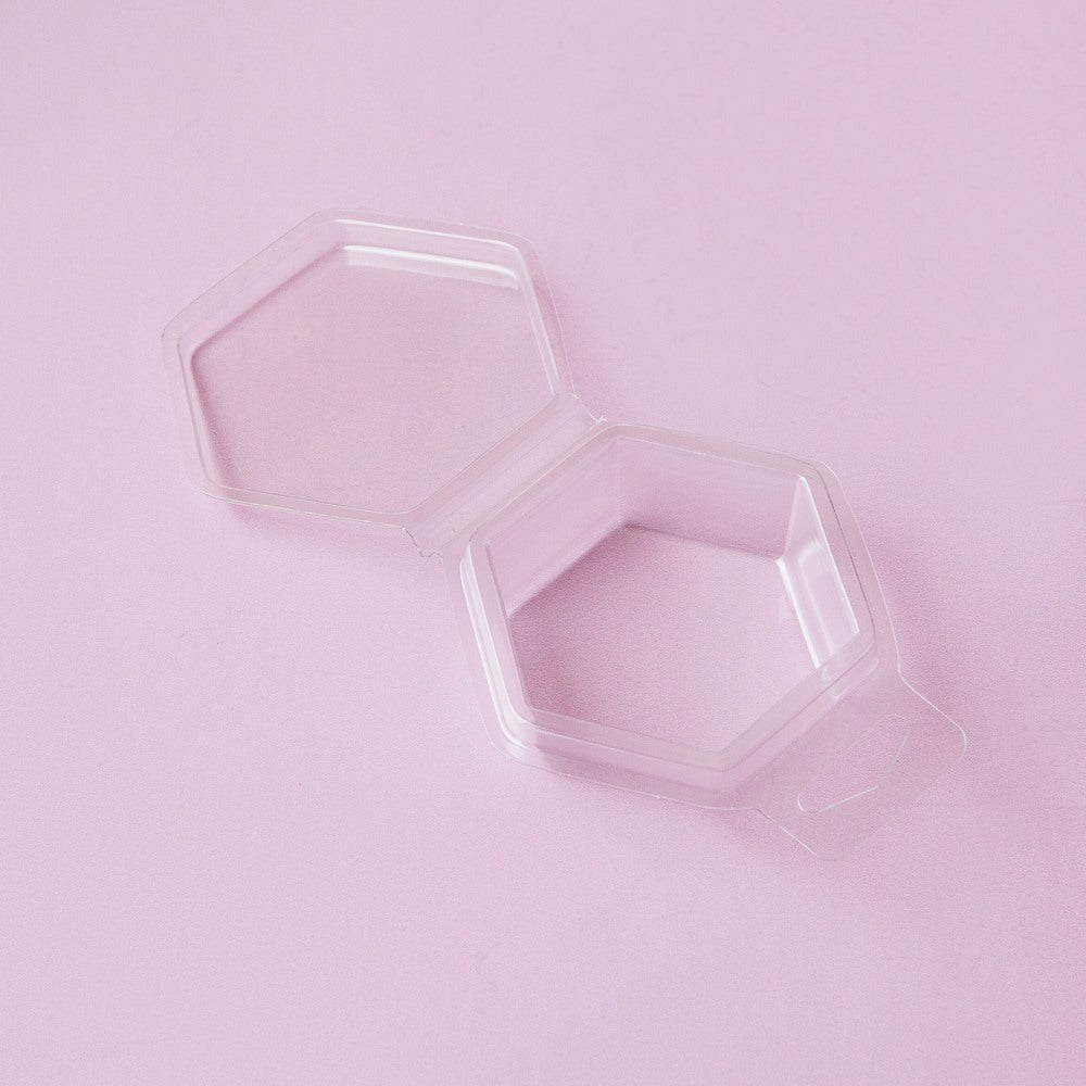 Bramble Berry Hexagon Clamshell Mold - 10 molds