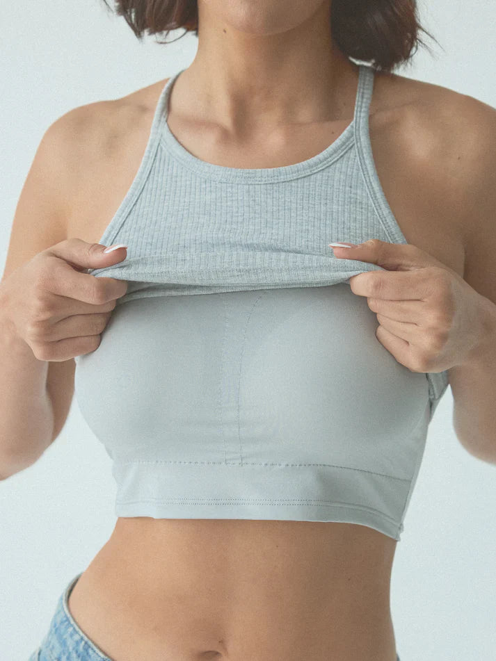 Klassy Ribbed High Neck Brami