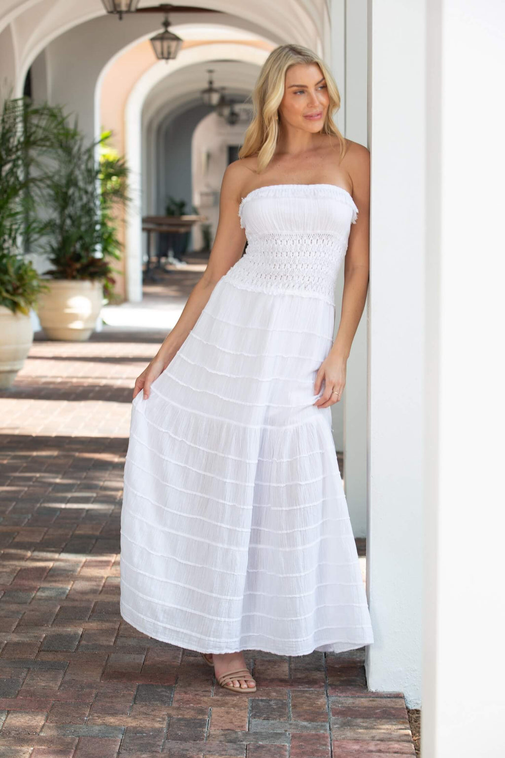 Cotton Natural Women's Nice Dress