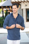 Cotton Natural Men's Tuscany Midnight Blue Hoodie