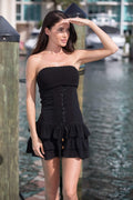 Cotton Natural Women's Bora Bora Black Line Dress