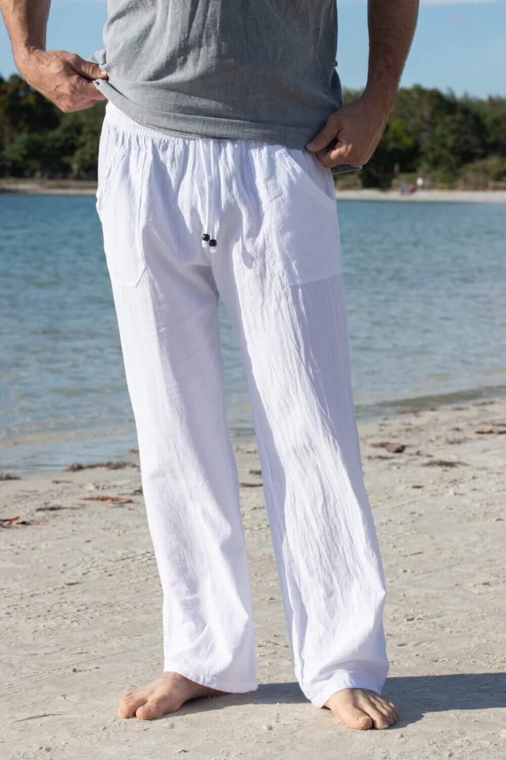 Cotton Natural Men's Santorini Pants