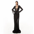 Mermaid Way In Love Again Black Sheer Chiffon Maxi Dress