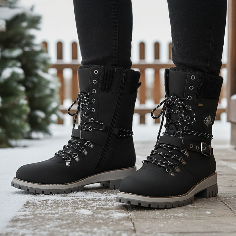 Harper & Lane Sara - Lace-Up Winter Boots