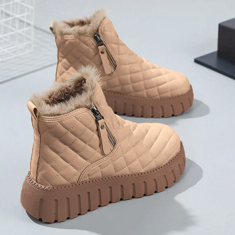 Harper & Lane Lily - Checkered Ankle Boots