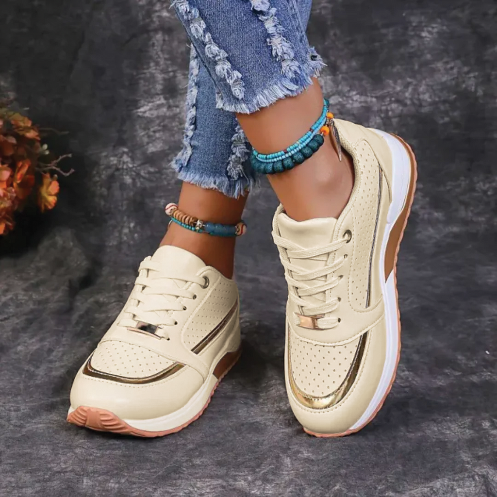 Harper & Lane Margaret - Lace-Up Walking Sneakers