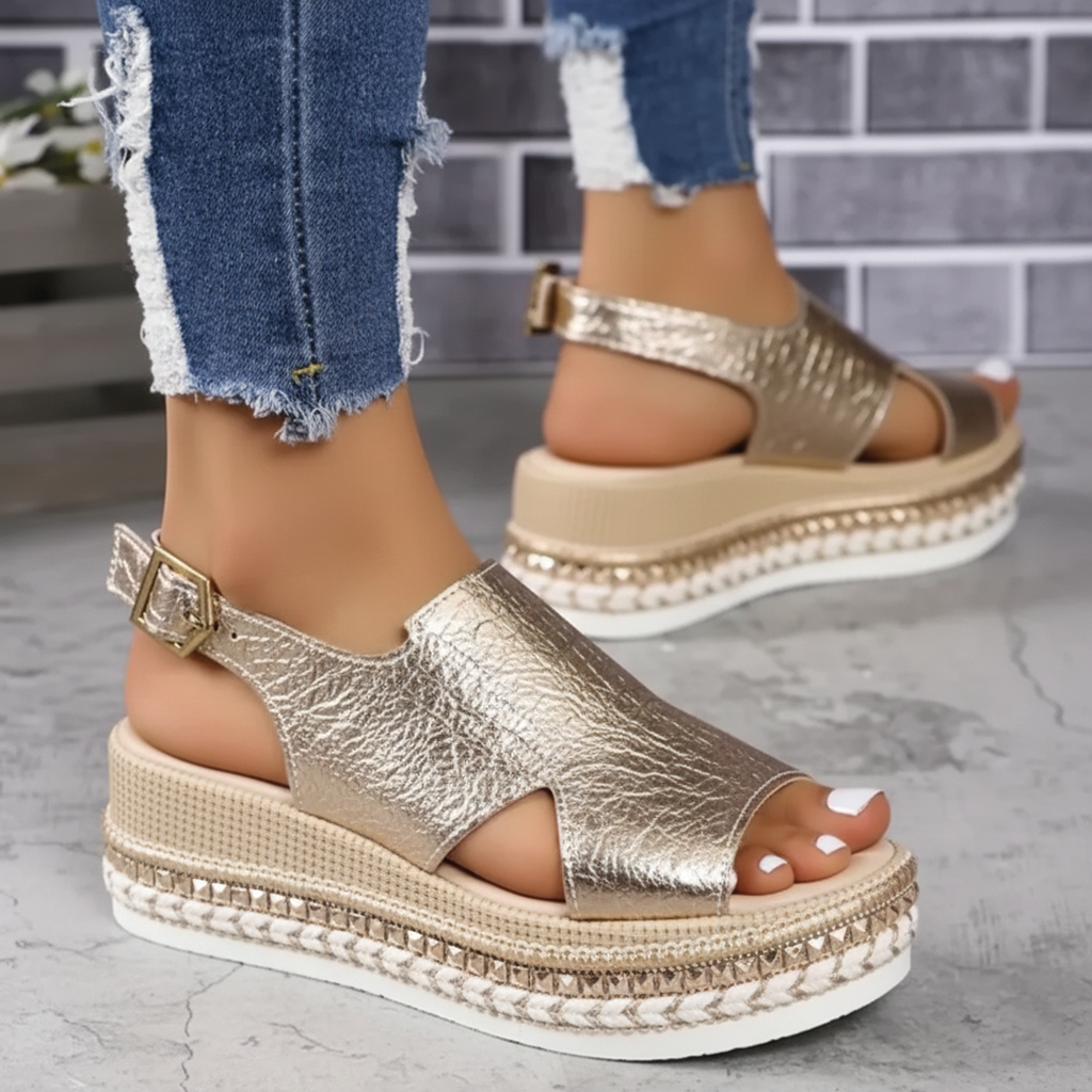 Harper & Lane Sandra - Platform Slingback Sandals