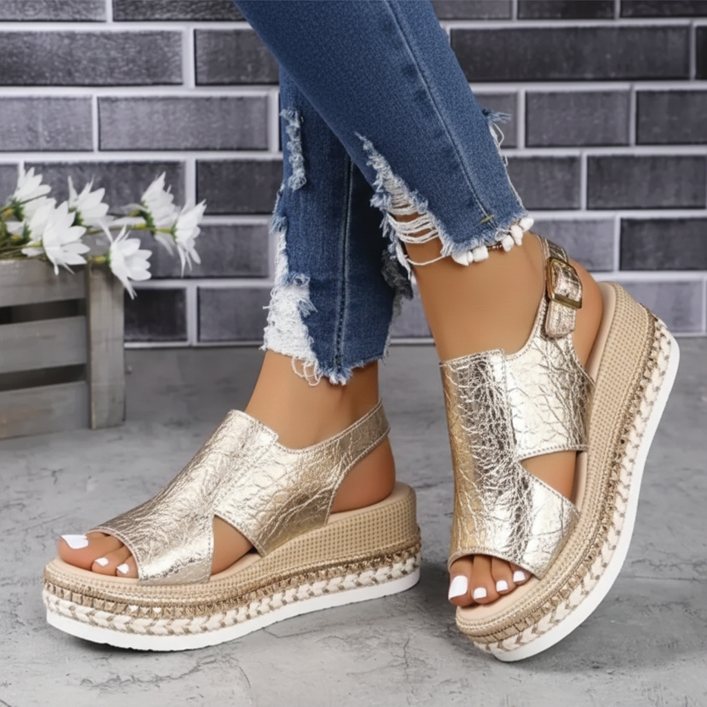 Harper & Lane Sandra - Platform Slingback Sandals