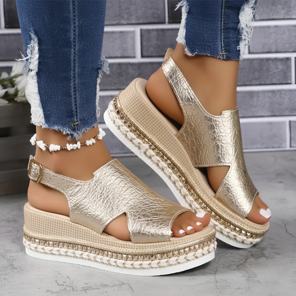 Harper & Lane Sandra - Platform Slingback Sandals