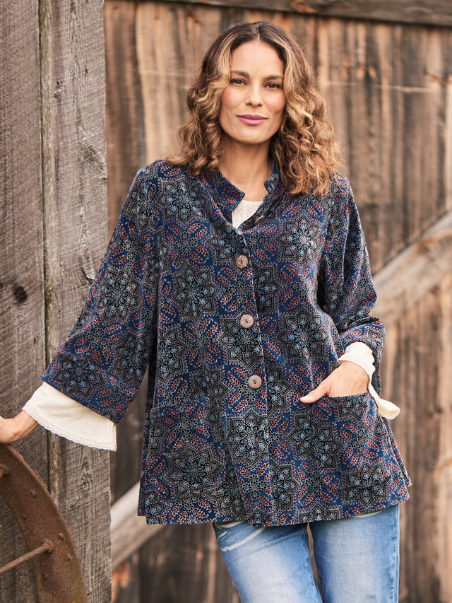 April Cornell Royalty Velvet Jacket