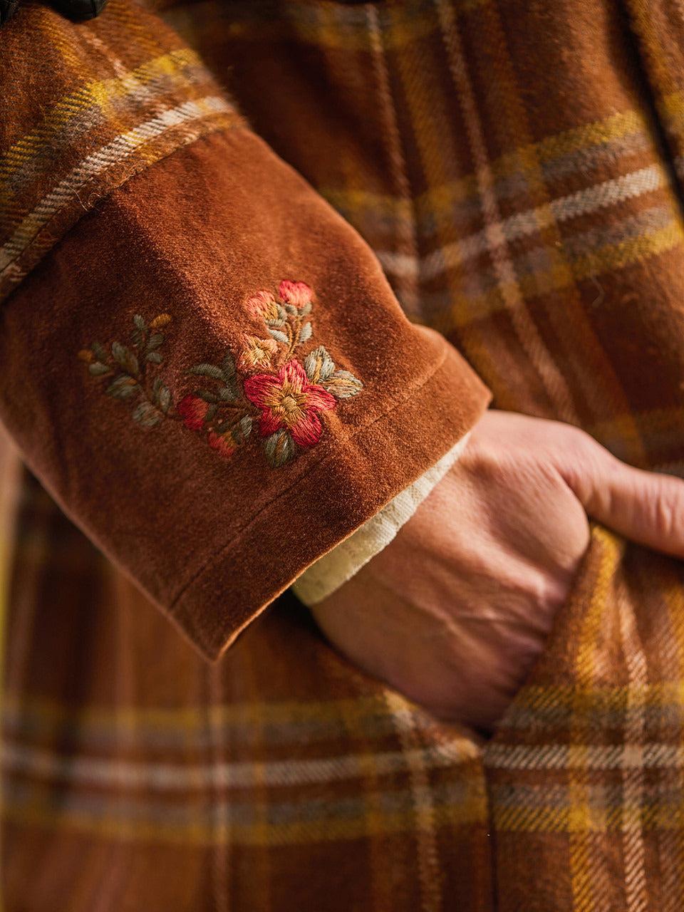 April Cornell Dickens Plaid Coat