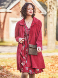 April Cornell Farmer's Market Corduroy Jacket - Sunwashed Red