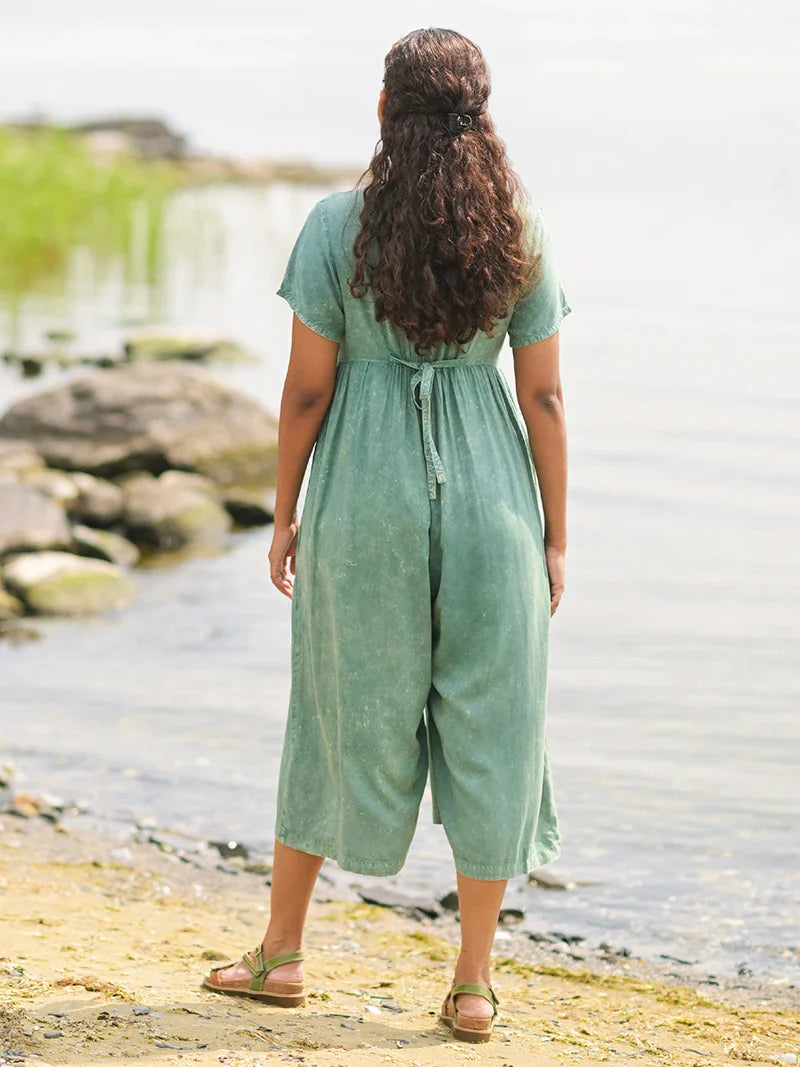 April Cornell Genuinely Jess Jumpsuit - Sunwashed Green