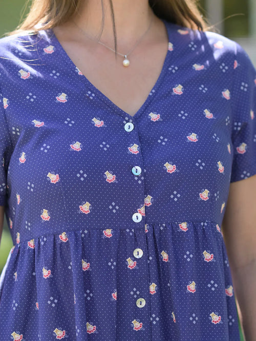 April Cornell Seascape Jumpsuit - Navy