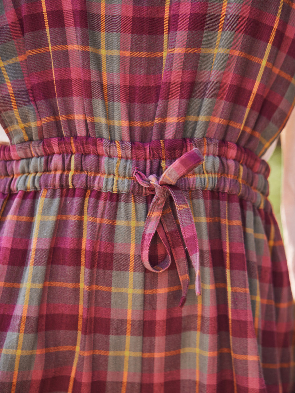 April Cornell Plumberry Plaid Jumpsuit