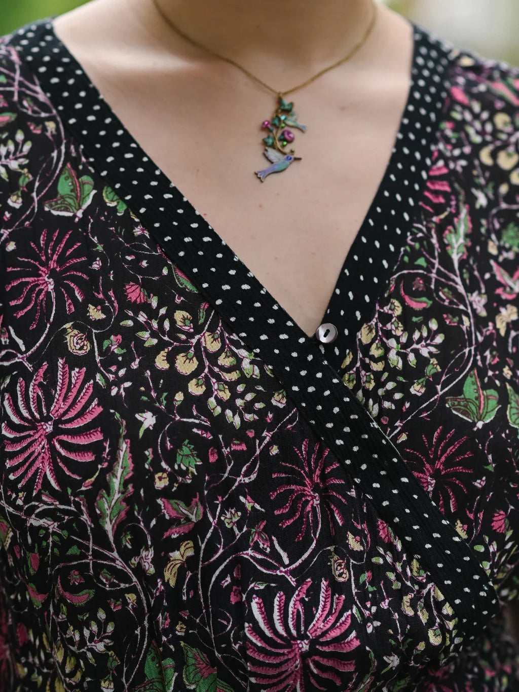 April Cornell Butterfly Vine Jumpsuit - Black