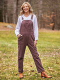 April Cornell Cowgirl Corduroy Overall - Cocoa