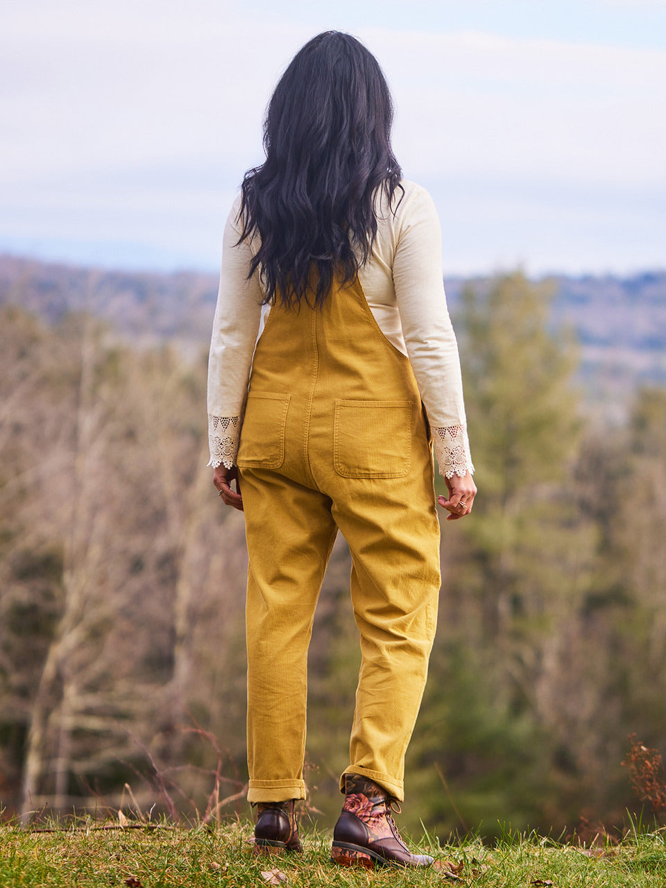 April Cornell Cowgirl Corduroy Overall - Gold