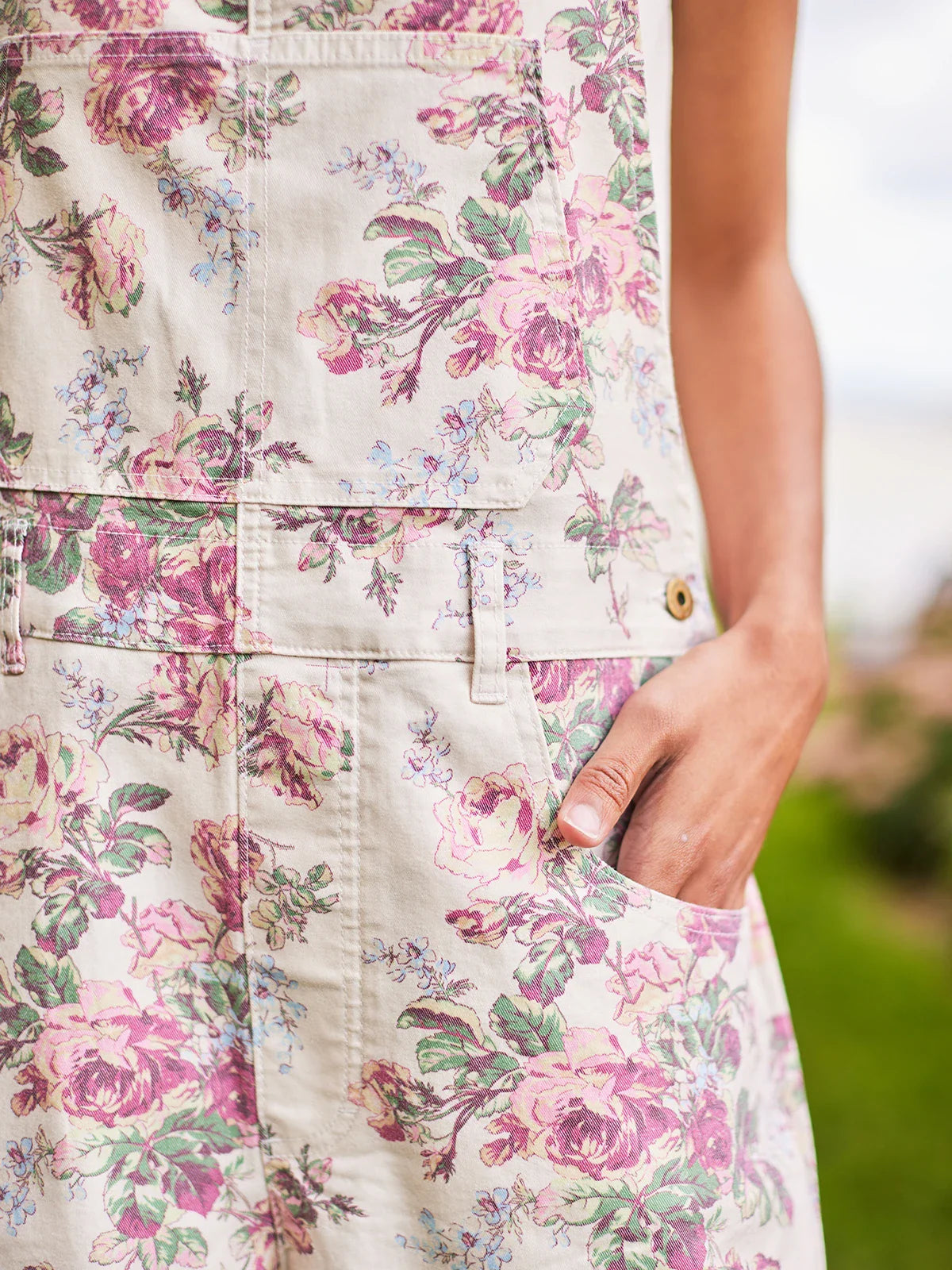 April Cornell Victorian Rose Short Overall