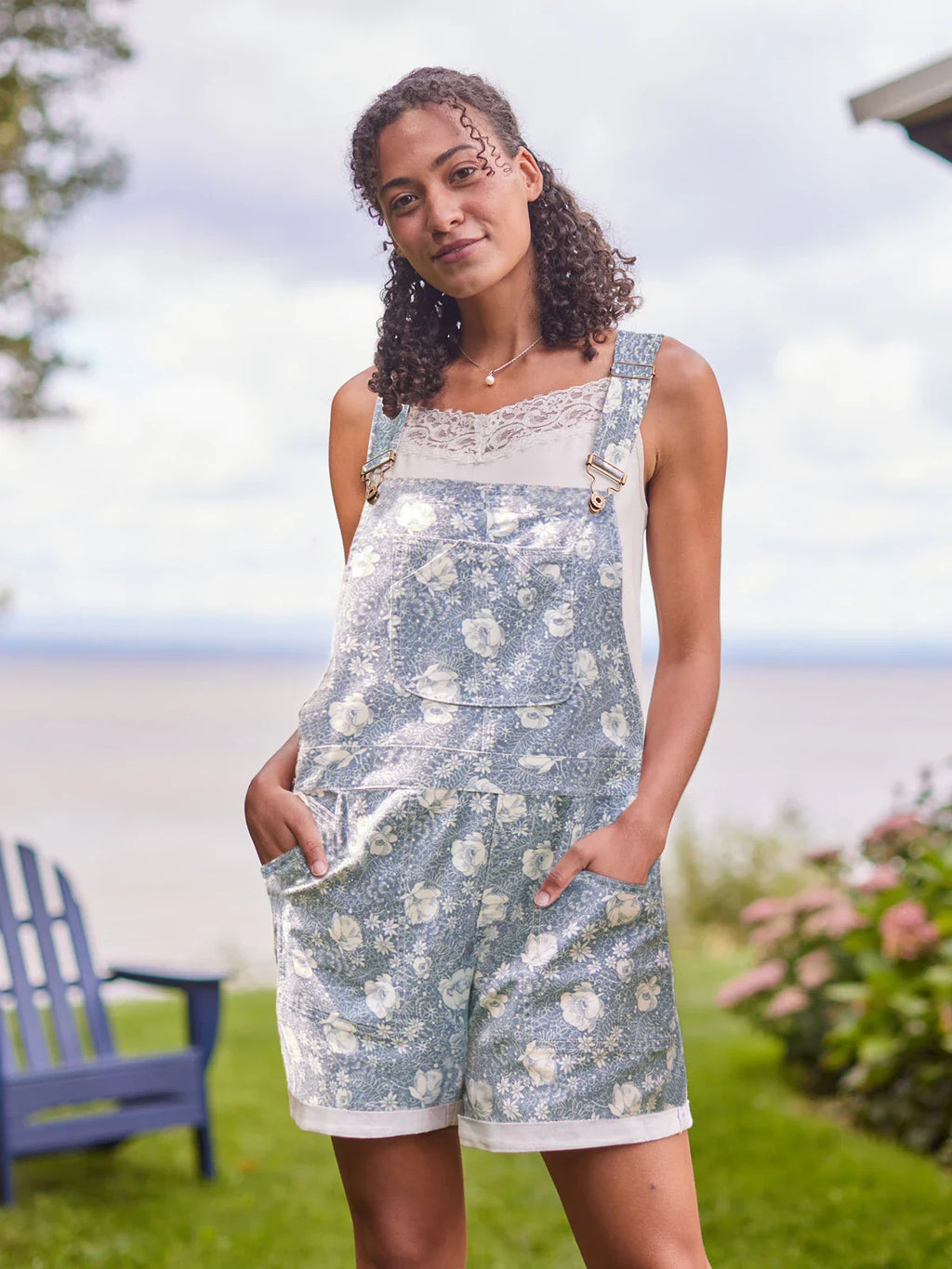 April Cornell Tasha Short Overall - Smoke