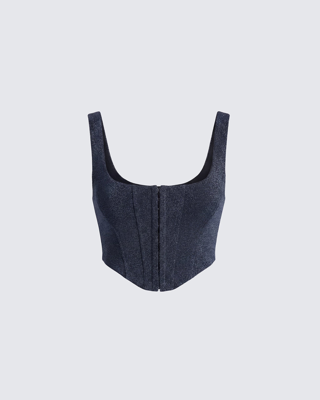 Finesse Jarvis Black Metallic Hook & Eye Corset