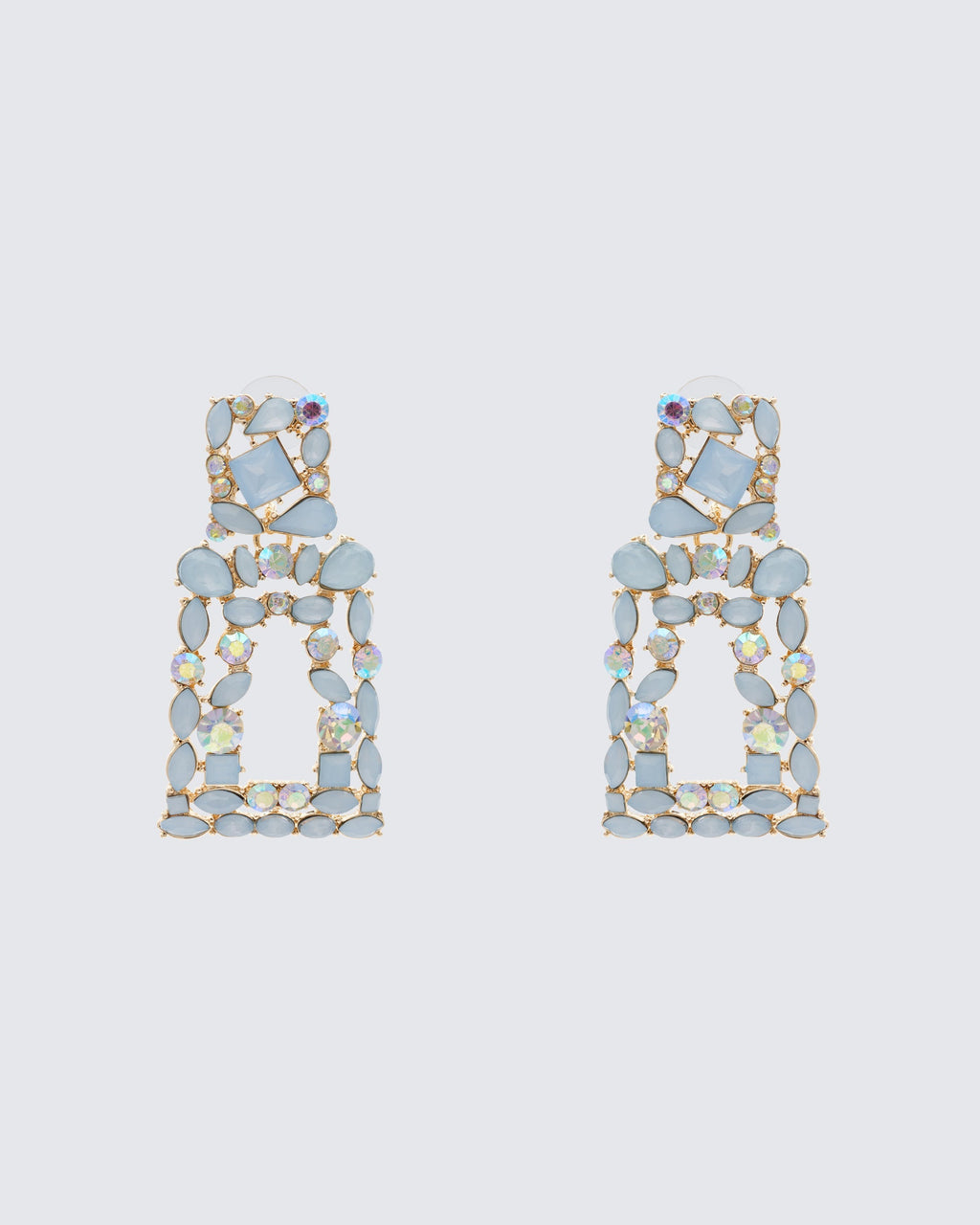 Finesse Kamari Encrusted Dangle Earrings
