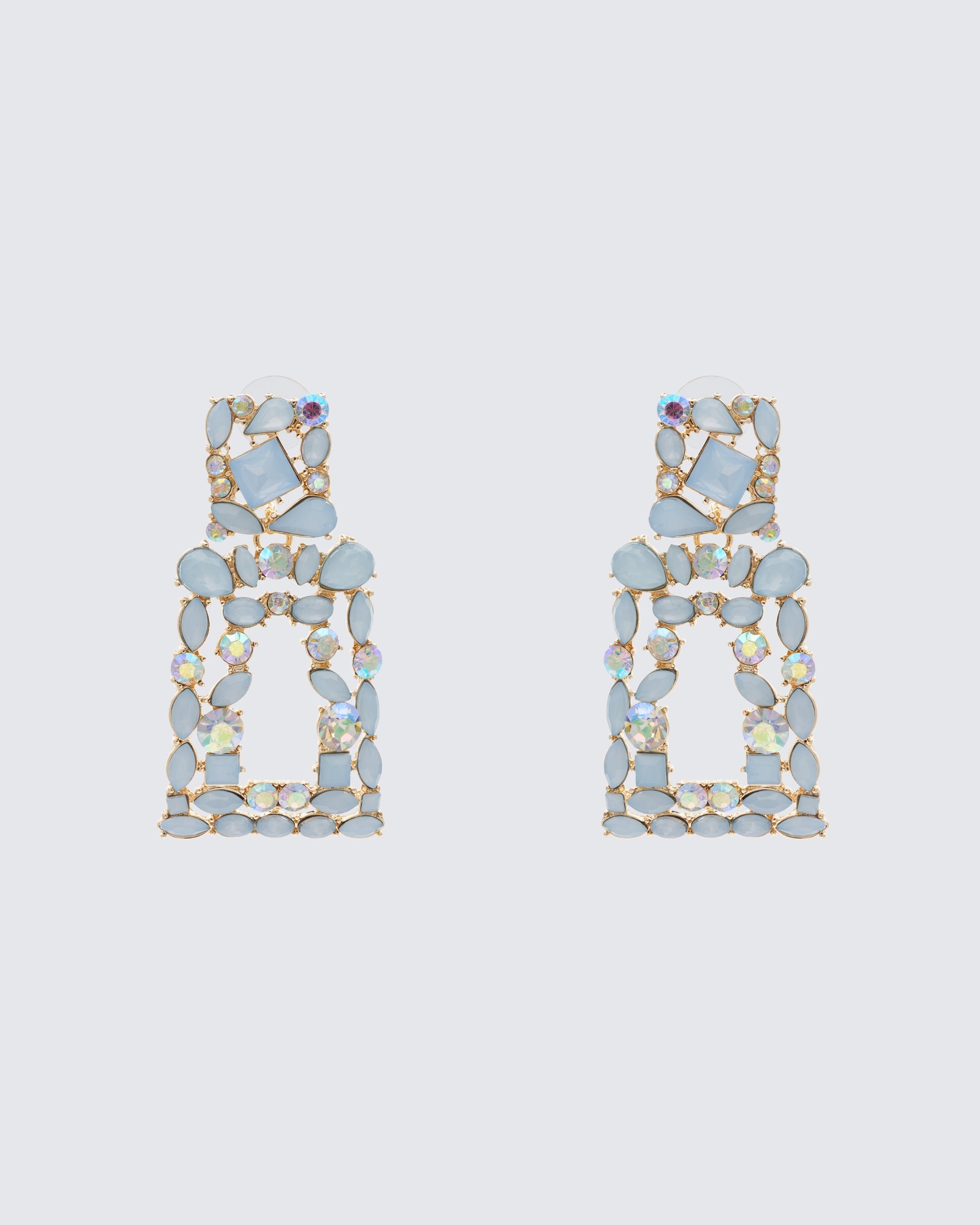 Finesse Kamari Encrusted Dangle Earrings
