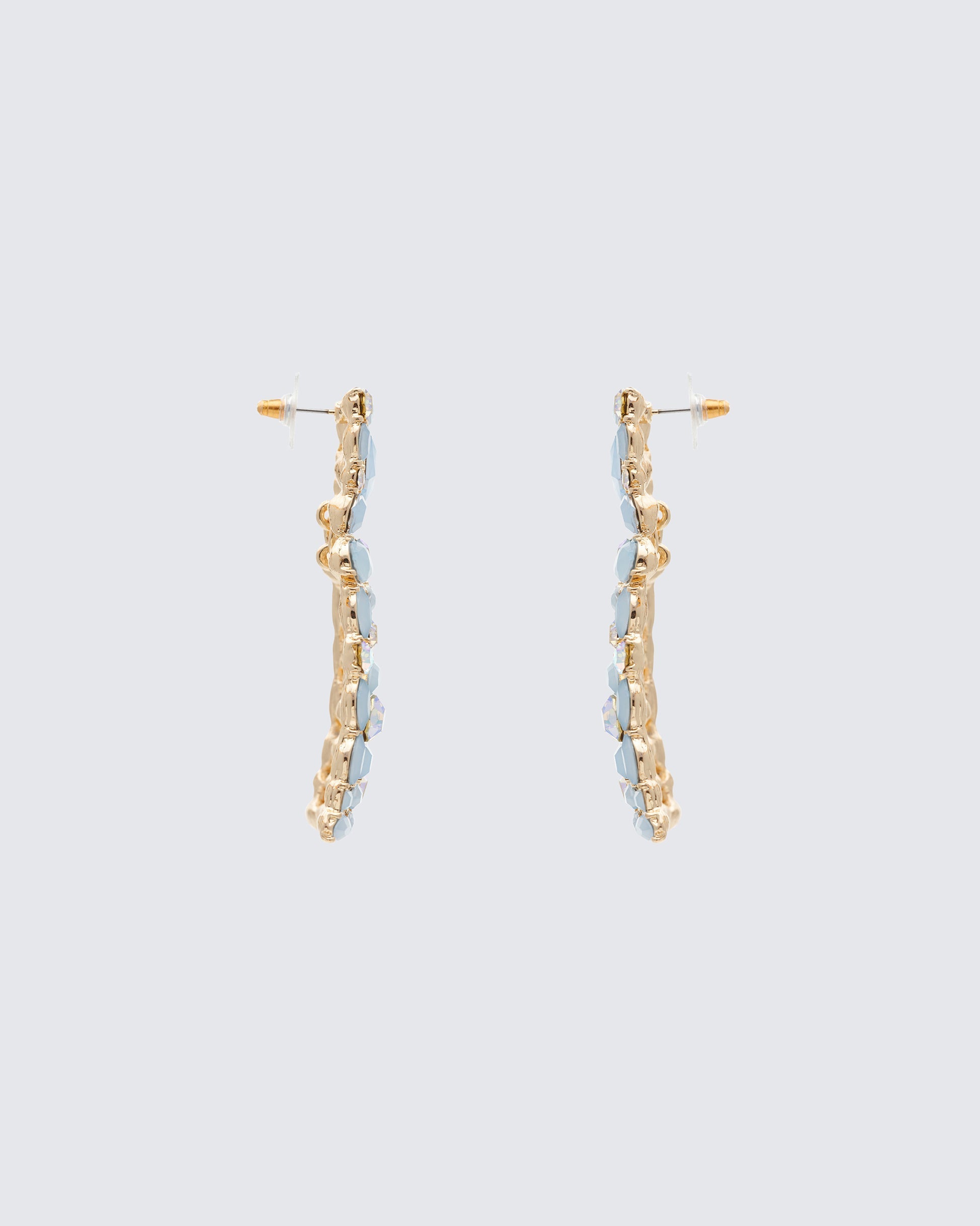 Finesse Kamari Encrusted Dangle Earrings