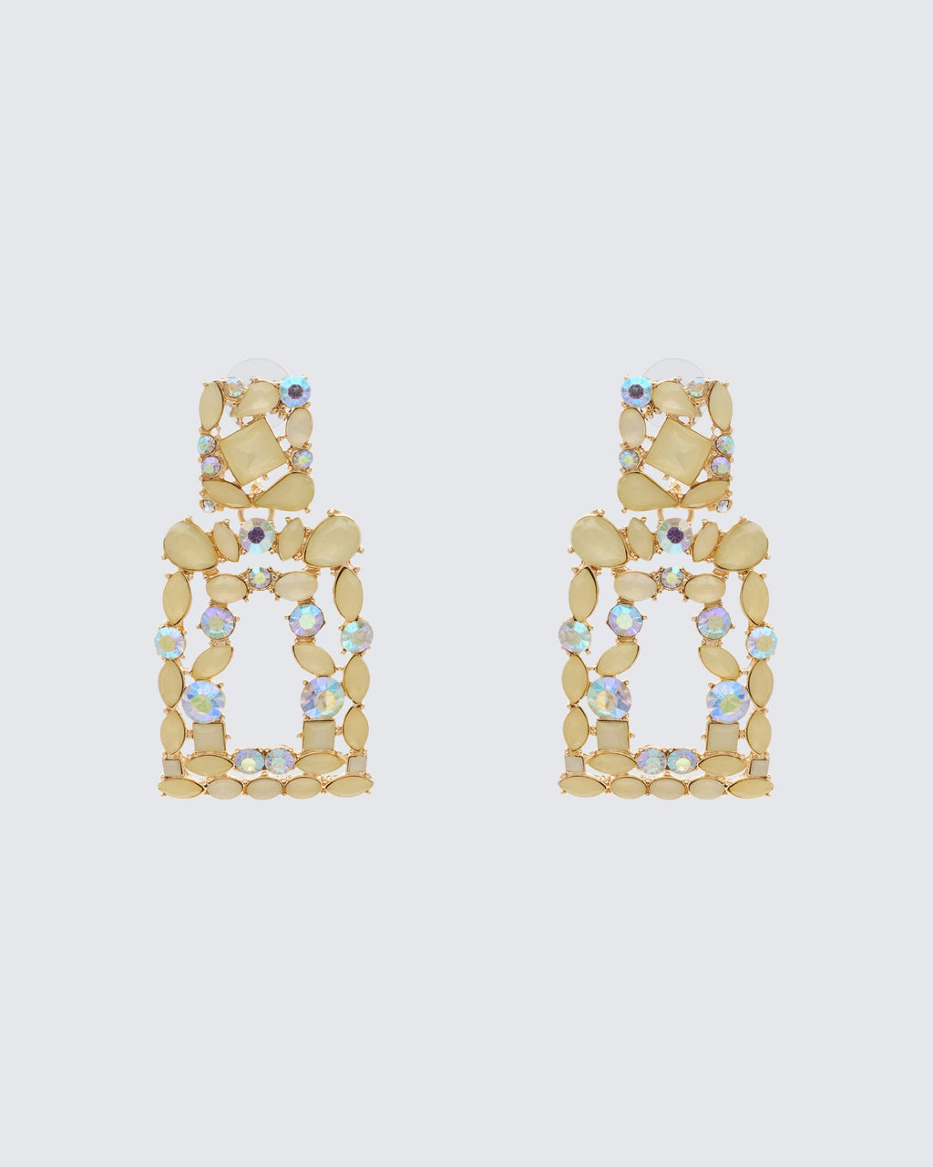 Finesse Kamari Encrusted Dangle Earrings