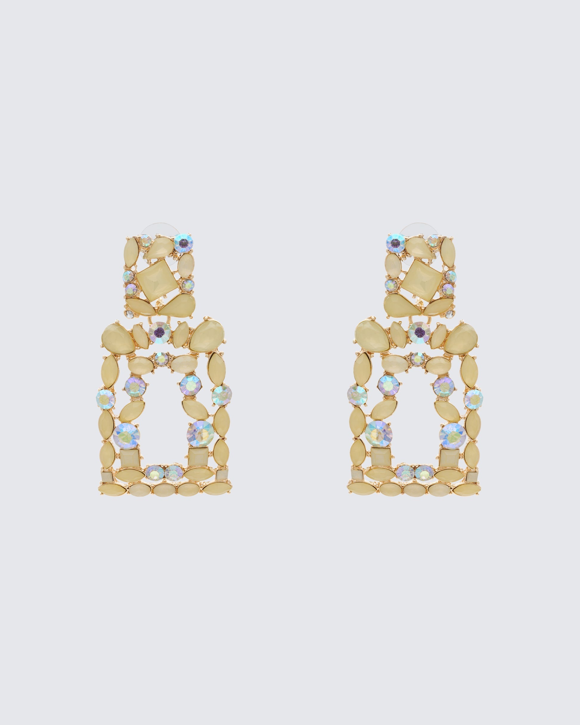 Finesse Kamari Encrusted Dangle Earrings