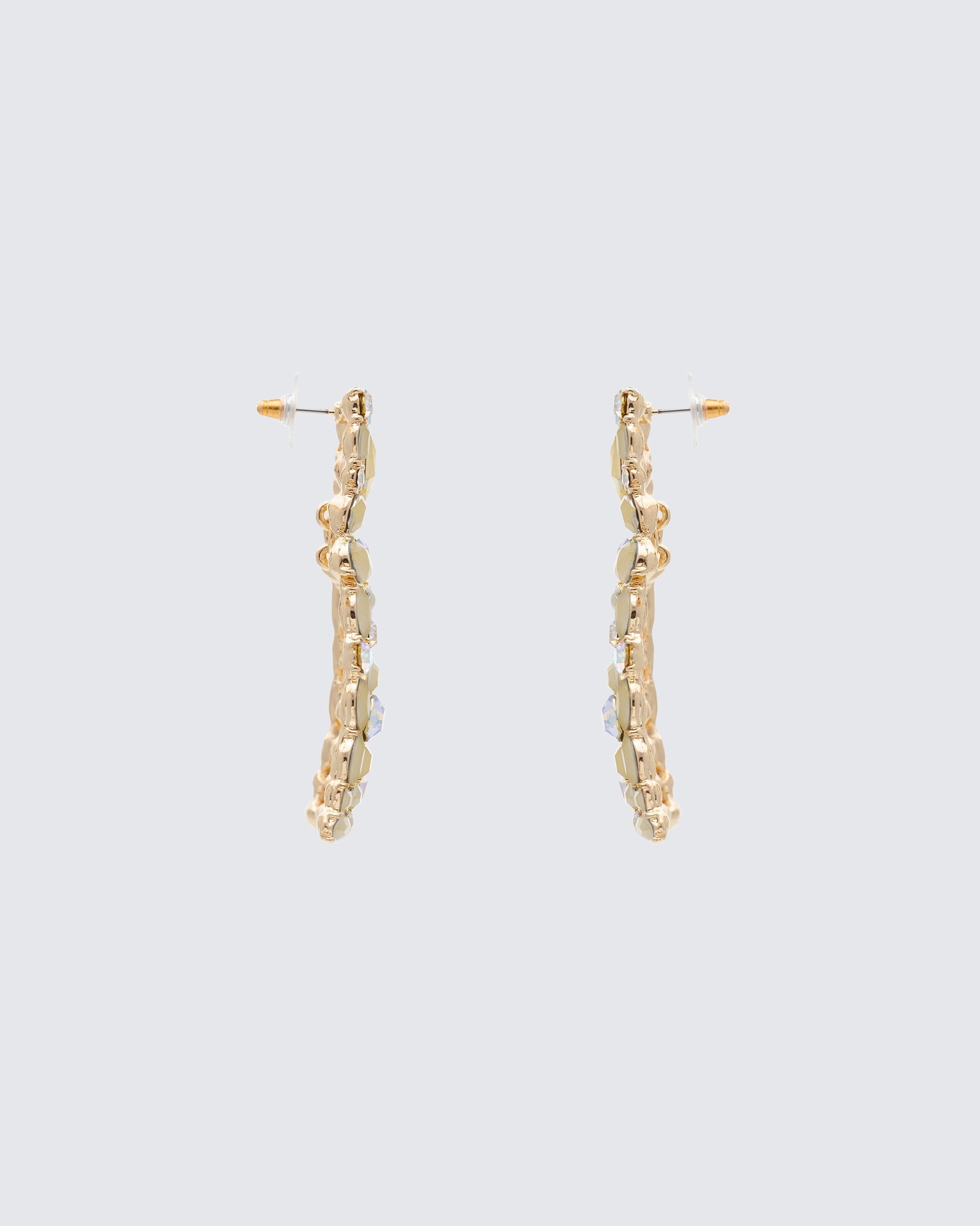 Finesse Kamari Encrusted Dangle Earrings