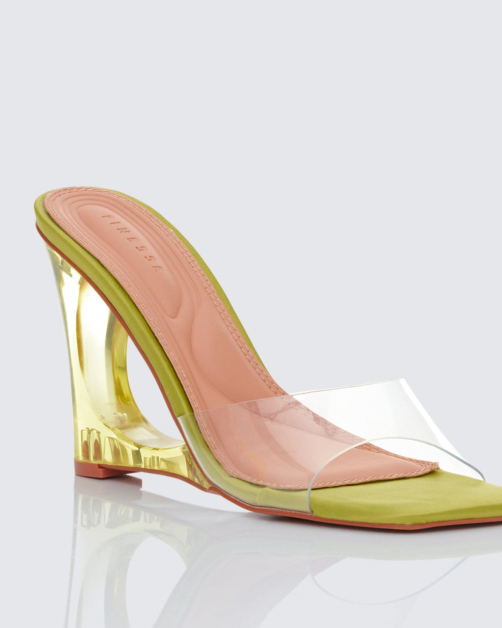 Finesse Karla Perspex Wedge Sandal