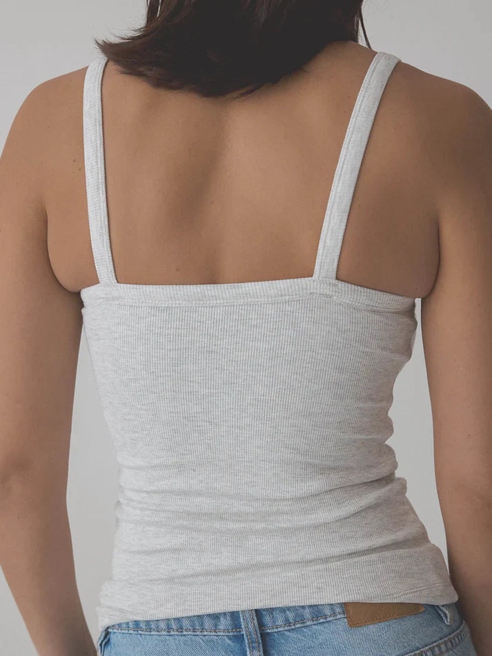 Klassy Ribbed Square Neck Brami