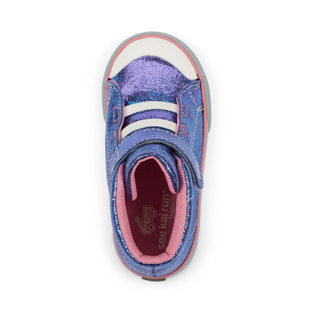 See Kai Run girls Drew Purple Metallic