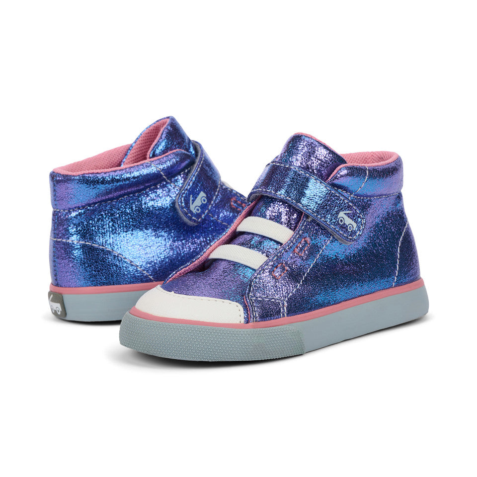 See Kai Run girls Drew Purple Metallic