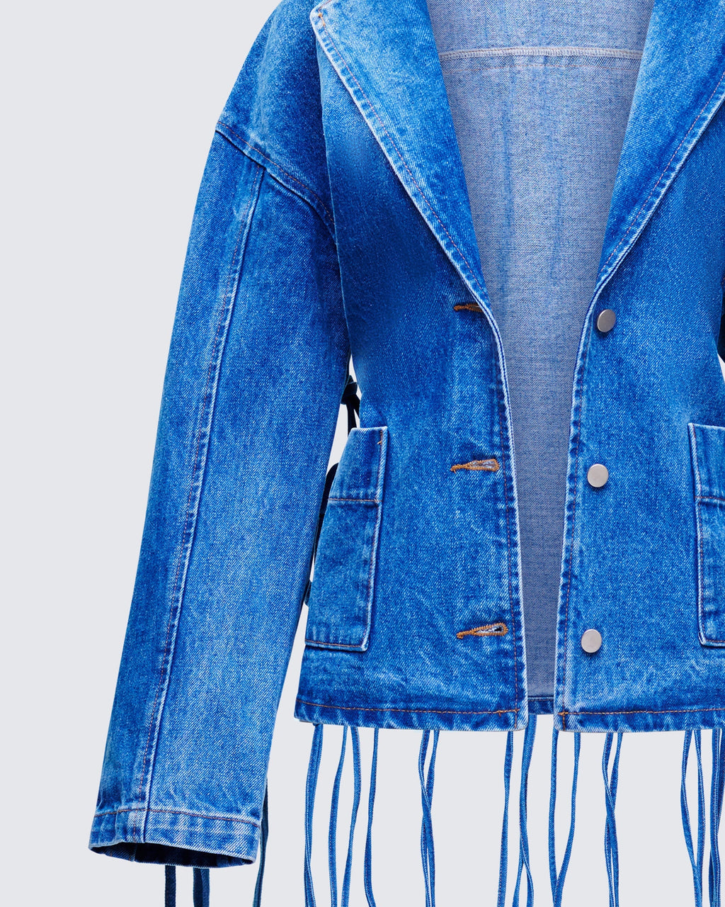 Finesse Kumi Blue Denim Macrame Jacket
