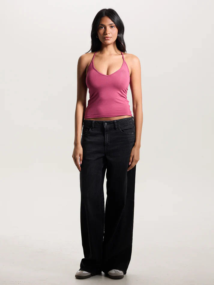Klassy Strappy V-Neck Racerback