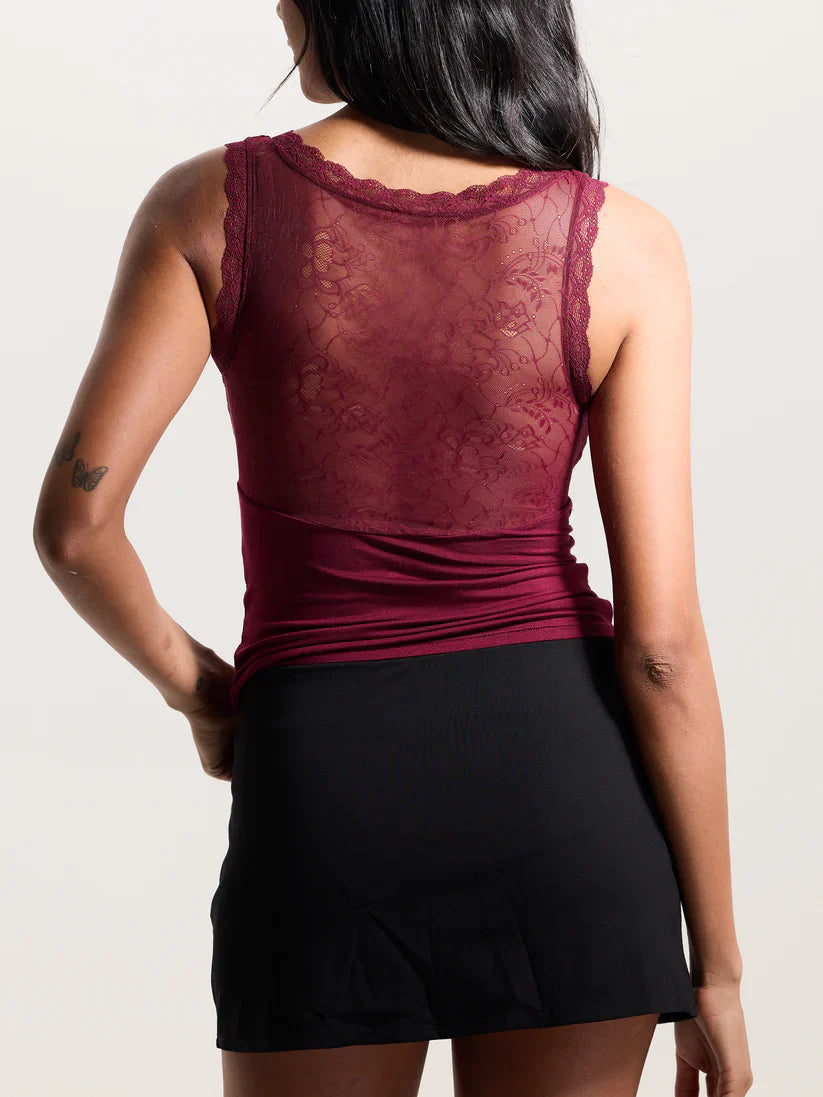 Klassy Lace V-Neck Tank