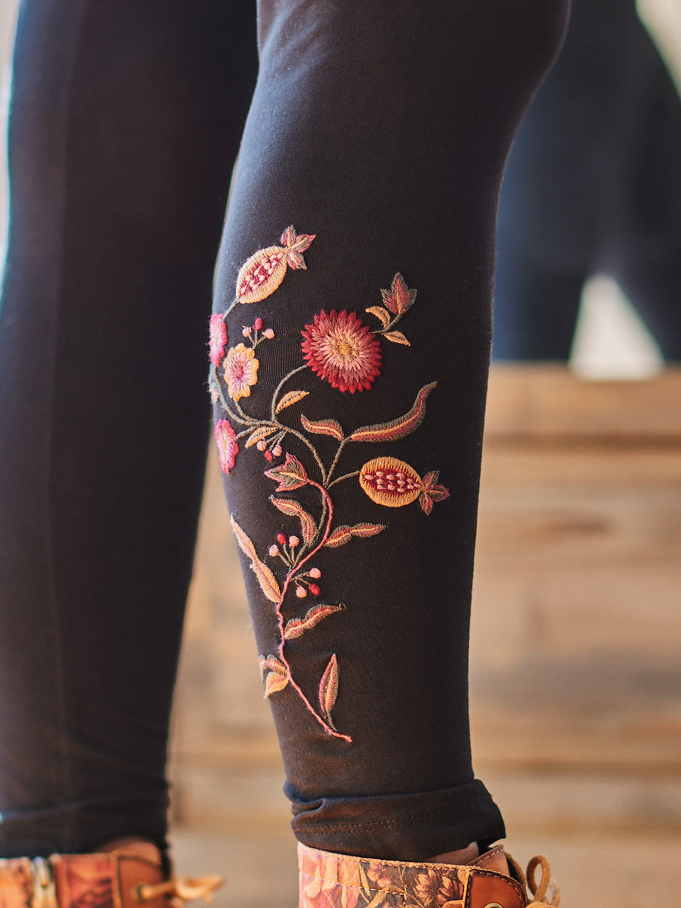 April Cornell Tapestry Contemporary Legging - Black with Color