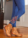 April Cornell Tapestry Contemporary Waist Legging - Navy