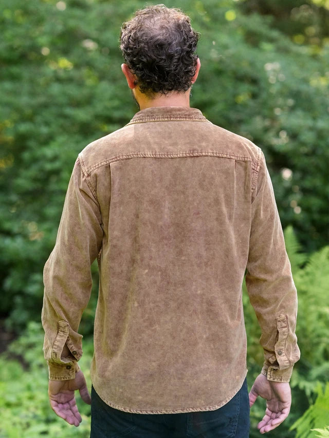 April Cornell Woodlands Washed Corduroy Shirt - Brown