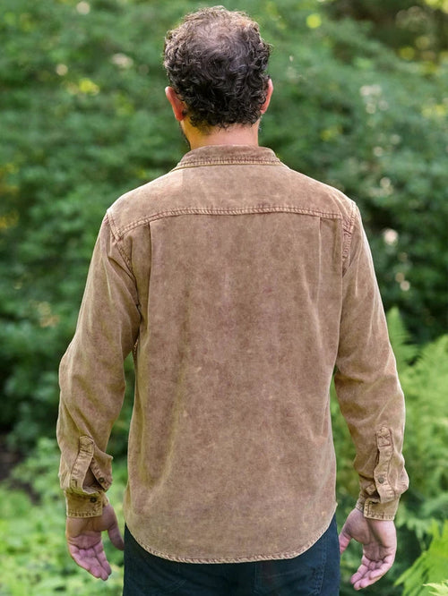 April Cornell Woodlands Washed Corduroy Shirt - Brown
