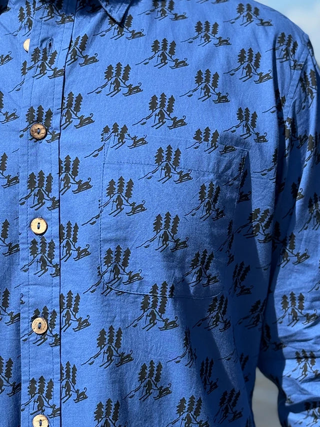 April Cornell Wandering Skier Shirt - Blue