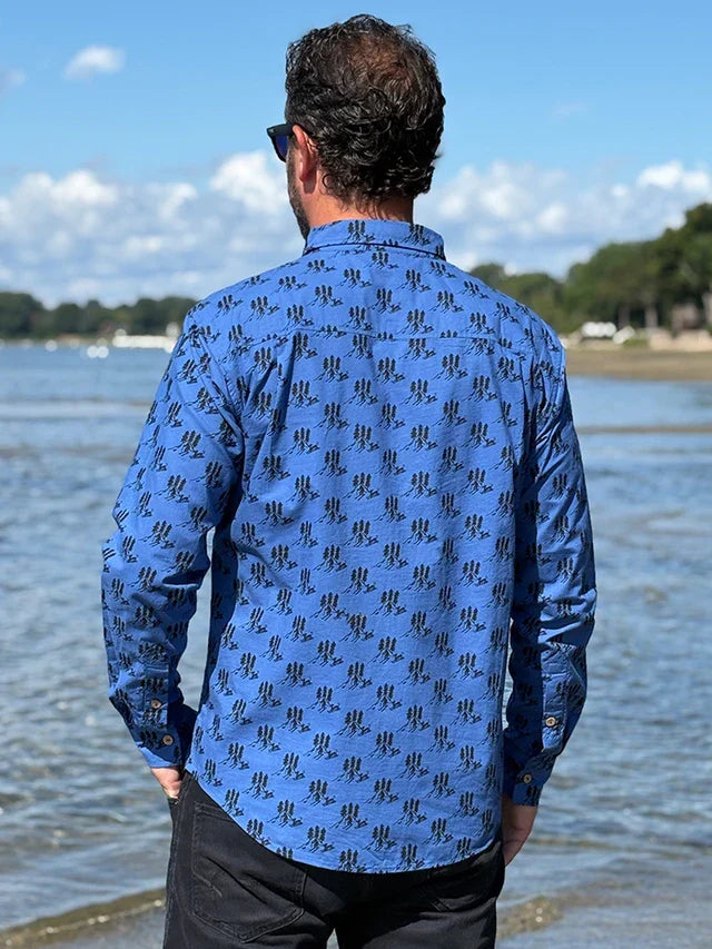 April Cornell Wandering Skier Shirt - Blue