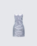 Finesse Lua Silver Sequin Cami Mini Dress