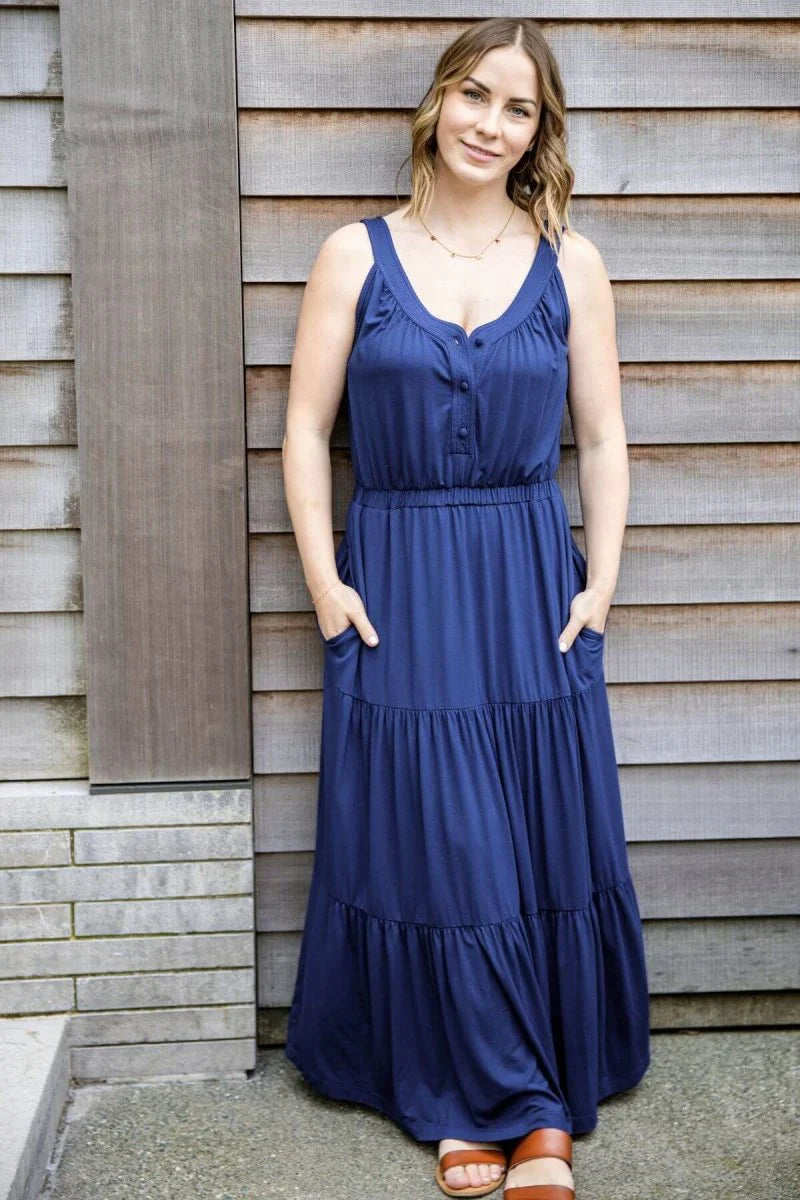 Simple Wishes Lark Maternity & Nursing Maxi Dress