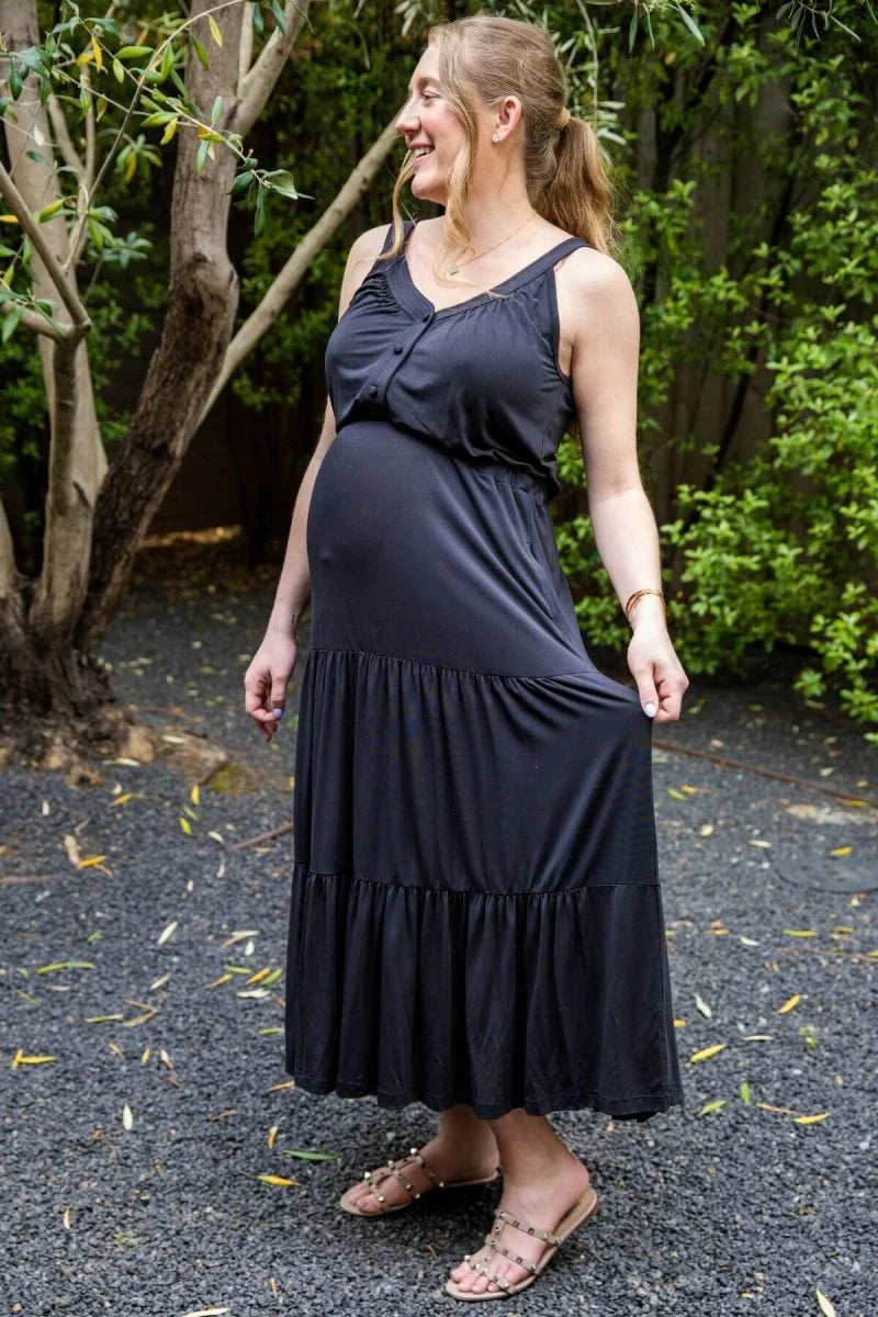 Simple Wishes Lark Maternity & Nursing Maxi Dress